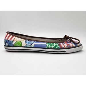 COACH MARIE PATCHWORK BALLET‎ SLIP ON SHOES NIB